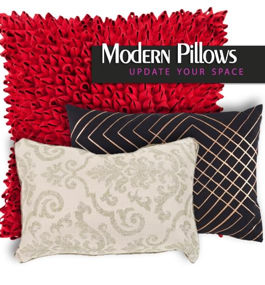 Modern Pillows and Contemporary Plush Pillows