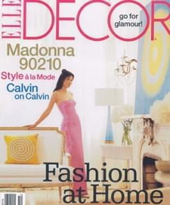 Elle Decor Magazine. October 2001