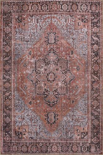 Momeni Afshar AFS36 Brown Power Loomed Synthetic Rug Product Image