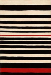 M&M Black Striped Designer Rug Product Image