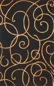 Name:Copper Thread Black Rug, Item id:18_44-024 (Thumbnail Image)