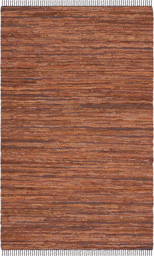 Safavieh Vintage Leather Collection VTL501T Brown Flatweave Cotton Rug Product Image