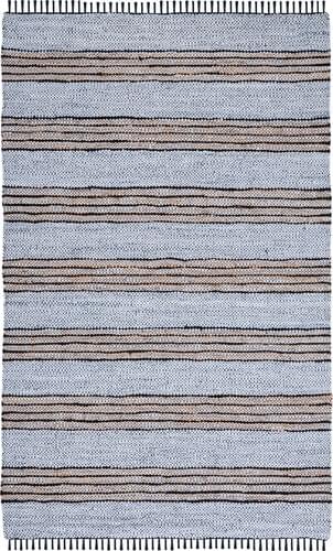 Safavieh Vintage Leather Collection VTL601G Gray Hand Woven Cotton Rug Product Image