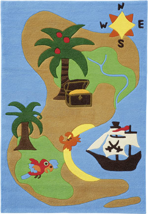 Cartoon Pirate Map