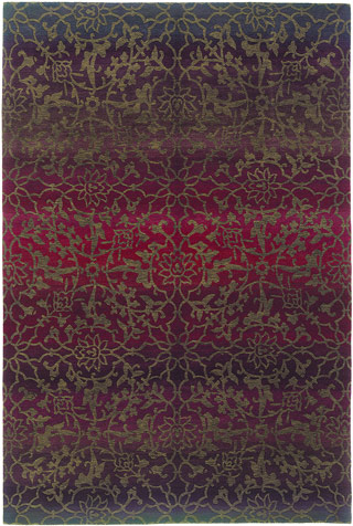Tibet Rug Company Divinered Red Hand Knotted Tibetan Wool Rug Product Image