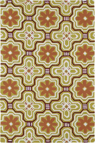 Modern Loom Matira Gold Outdoor Patterned Modern Rug Product Image