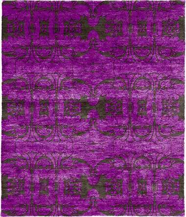 Catwalk Glamour Silk Hand Knotted Tibetan Rug Product Image