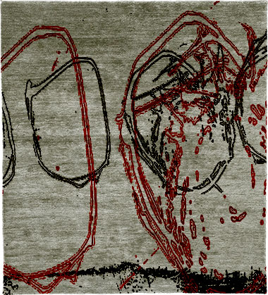Draw B Wool Hand Knotted Tibetan Rug Product Image