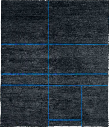 Expression In Lines A Wool Hand Knotted Tibetan Rug Product Image