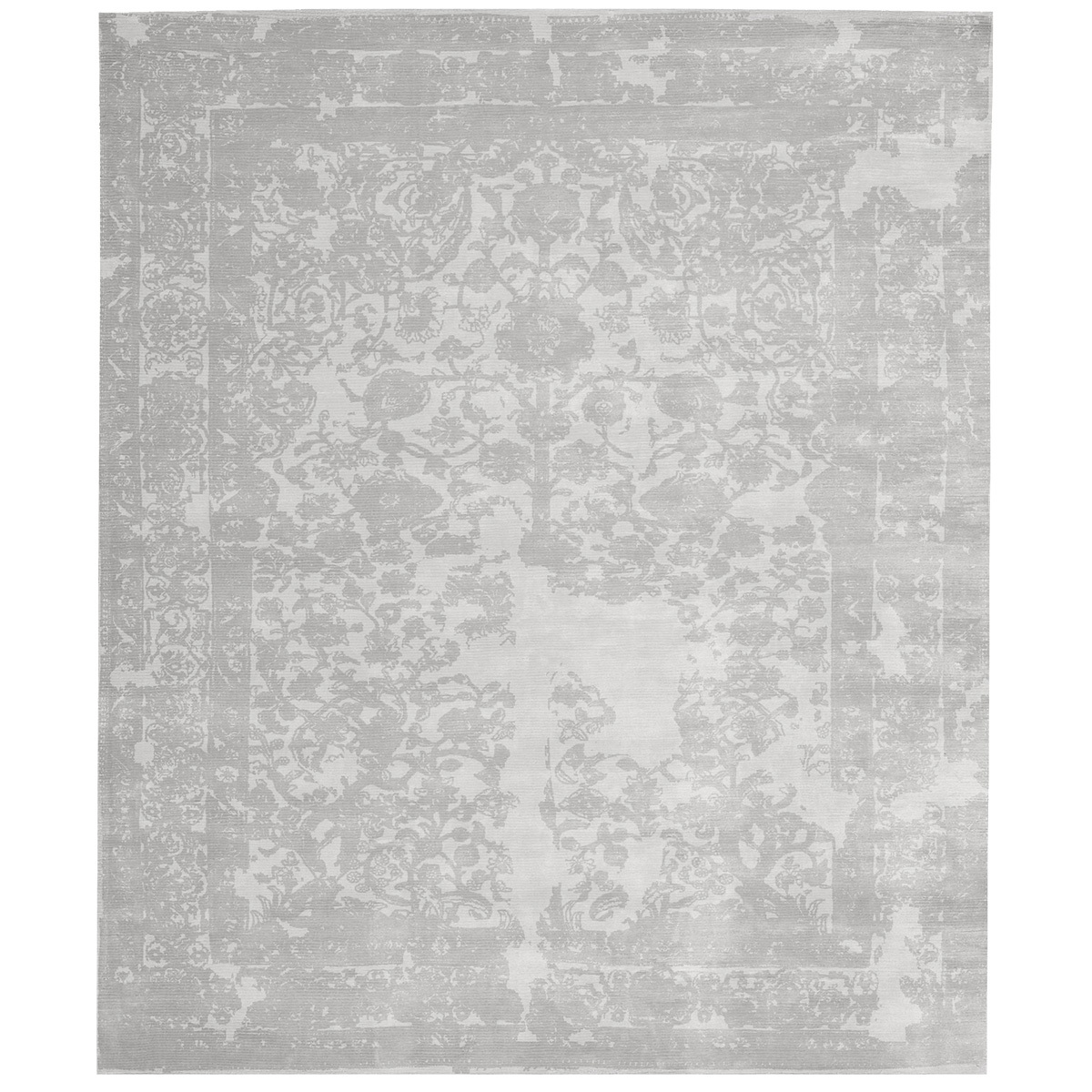 By Second Studio Como Arezzo Ca9001 Dusty Grey Silk Rug from the