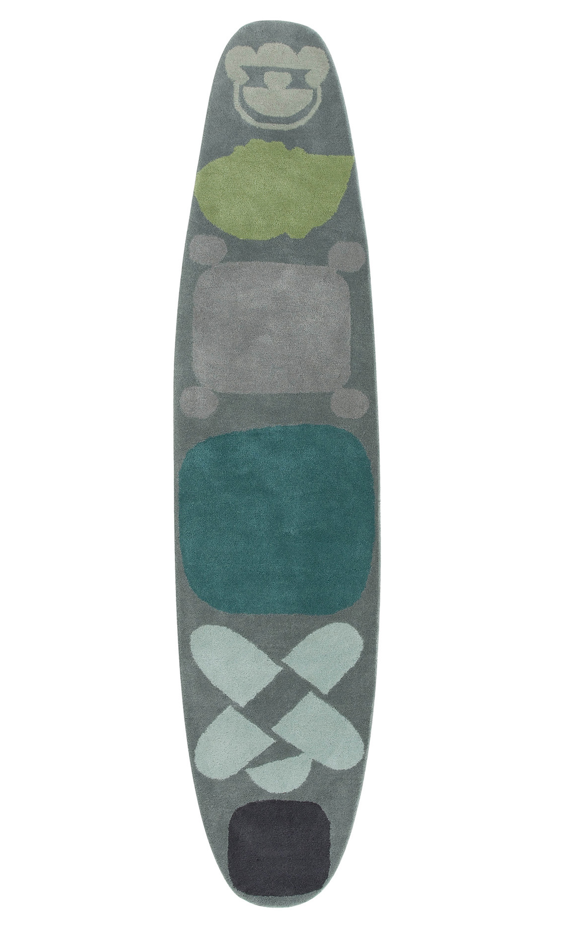 Gandia Blasco Surf Race Rug Gray Blue Product Image