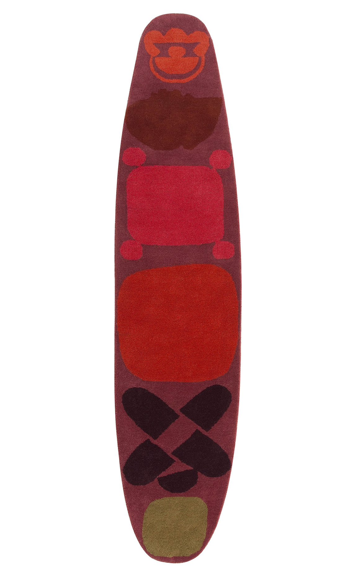 Gandia Blasco Surf Race Rug Gray Red Product Image