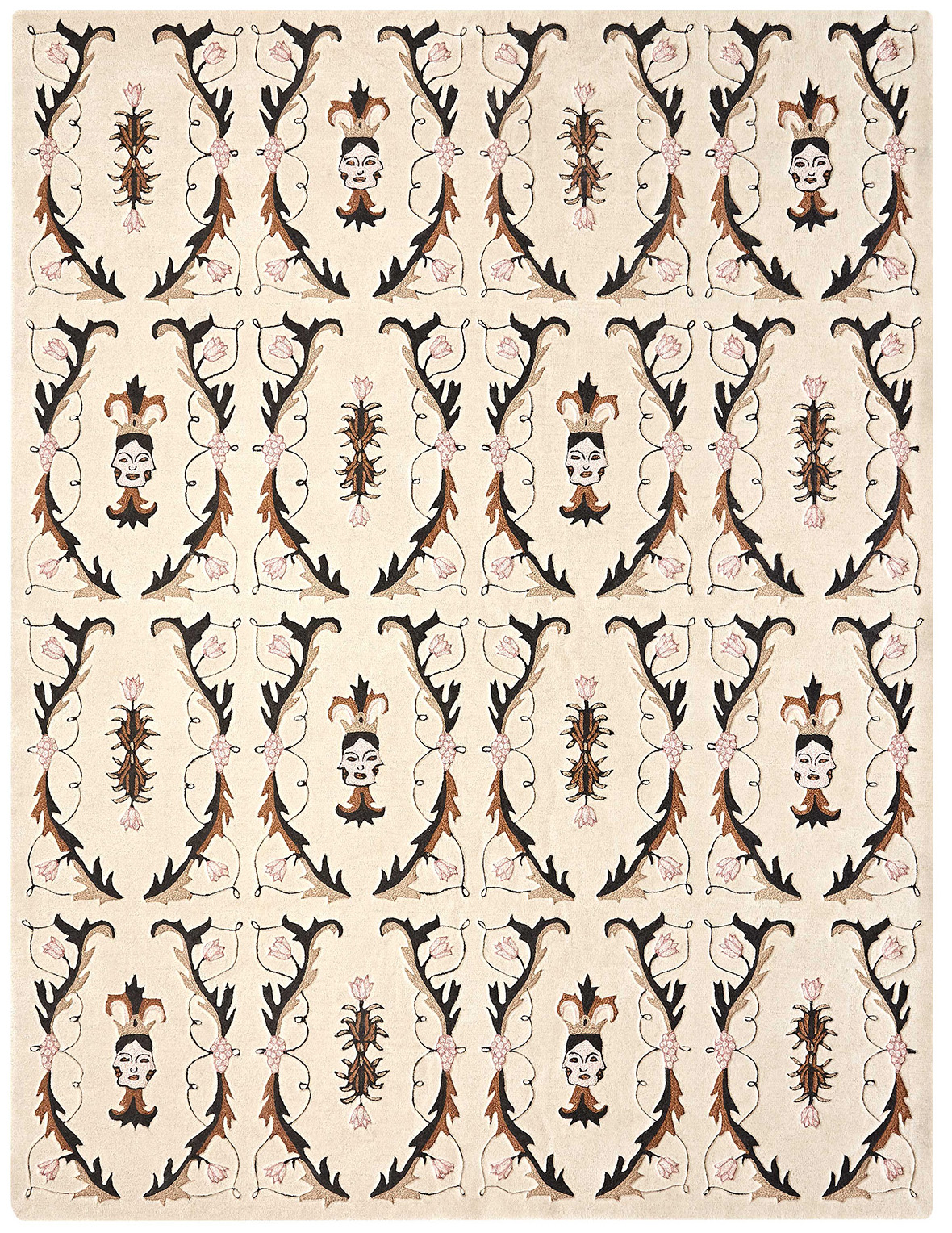 Gandia Blasco Dreams Medieval Faces Rug Brown Product Image