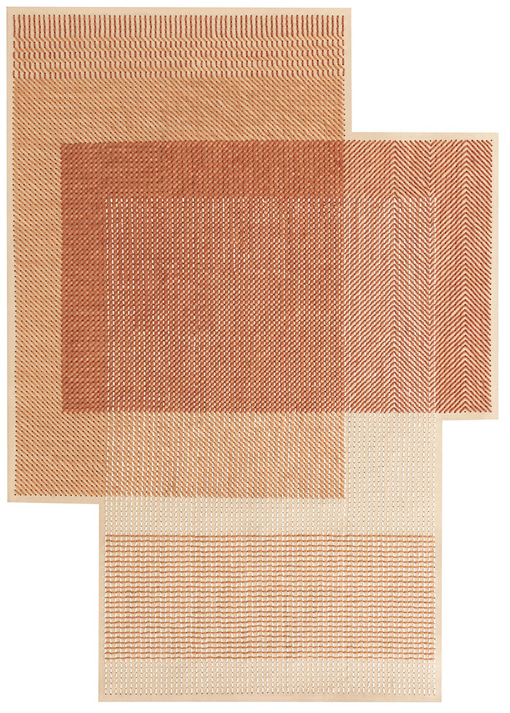 Gandia Blasco Canevas Geo Rug Orange Product Image