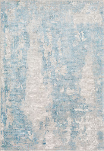 Surya Aisha AIS-2301 Sky Blue Silk Abstract Rug Product Image