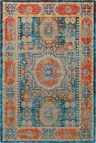 Surya Amsterdam AMS-1009 Bright Blue Transitional Synthetic Rug Product Image