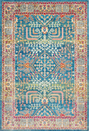 Surya Aura Silk ASK-2310 Sky Blue Transitional Synthetic Rug Product Image