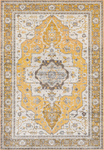 Surya Aura Silk ASK-2322 Saffron Traditional Bordered Rug Product Image