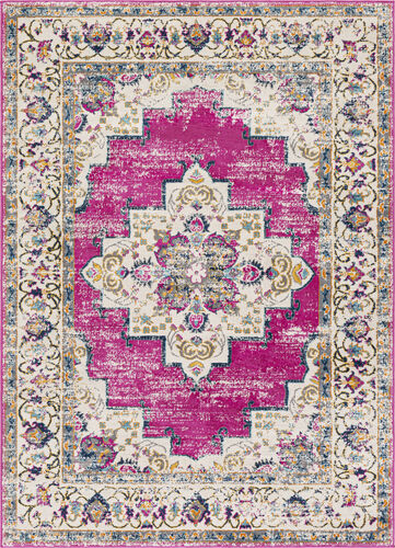 Modern Loom Albertram ALM-2301 Pink Power Loomed Synthetic Rug Product Image