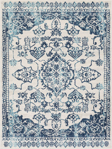 Modern Loom Albertram ALM-2305 Blue Power Loomed Synthetic Rug Product Image