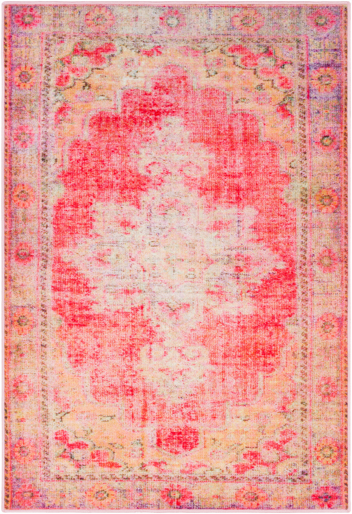 Surya Parker PKR-2301 Bright Pink Transitional Synthetic Rug from