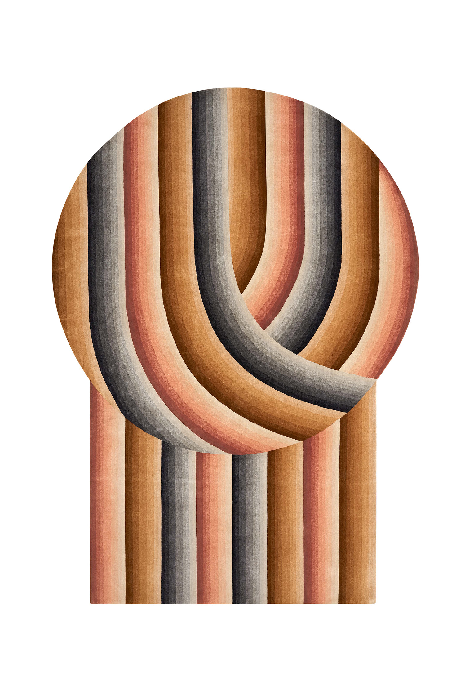 Gandia Blasco Round Mirage Rug Multi-colored Product Image