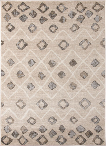 Modern Loom Caribe Beige Power Loomed Synthetic Rug Product Image