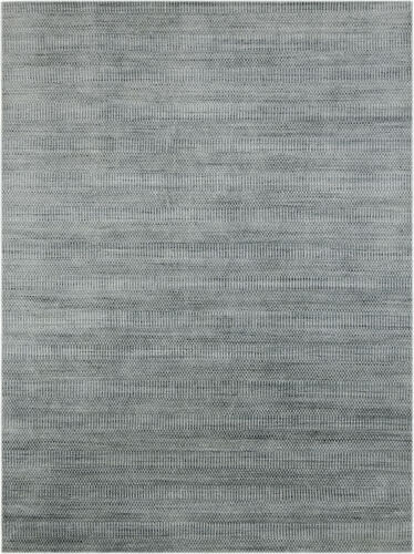 Modern Loom Raffia Gray Hand Woven Silk Rug Product Image