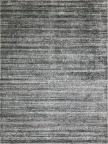 Modern Loom Raffia Gray Hand Woven Silk Rug Product Image