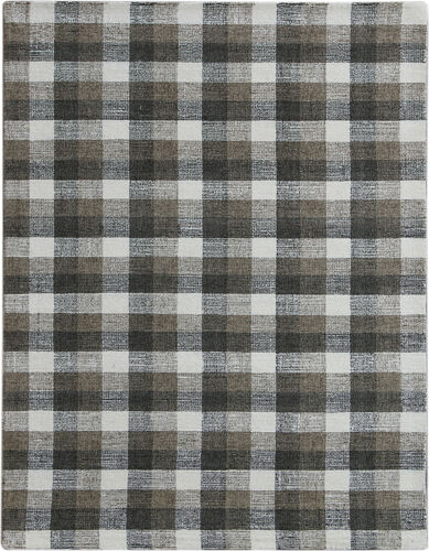 Modern Loom Tartan Gray Hand Tufted Wool Rug Product Image