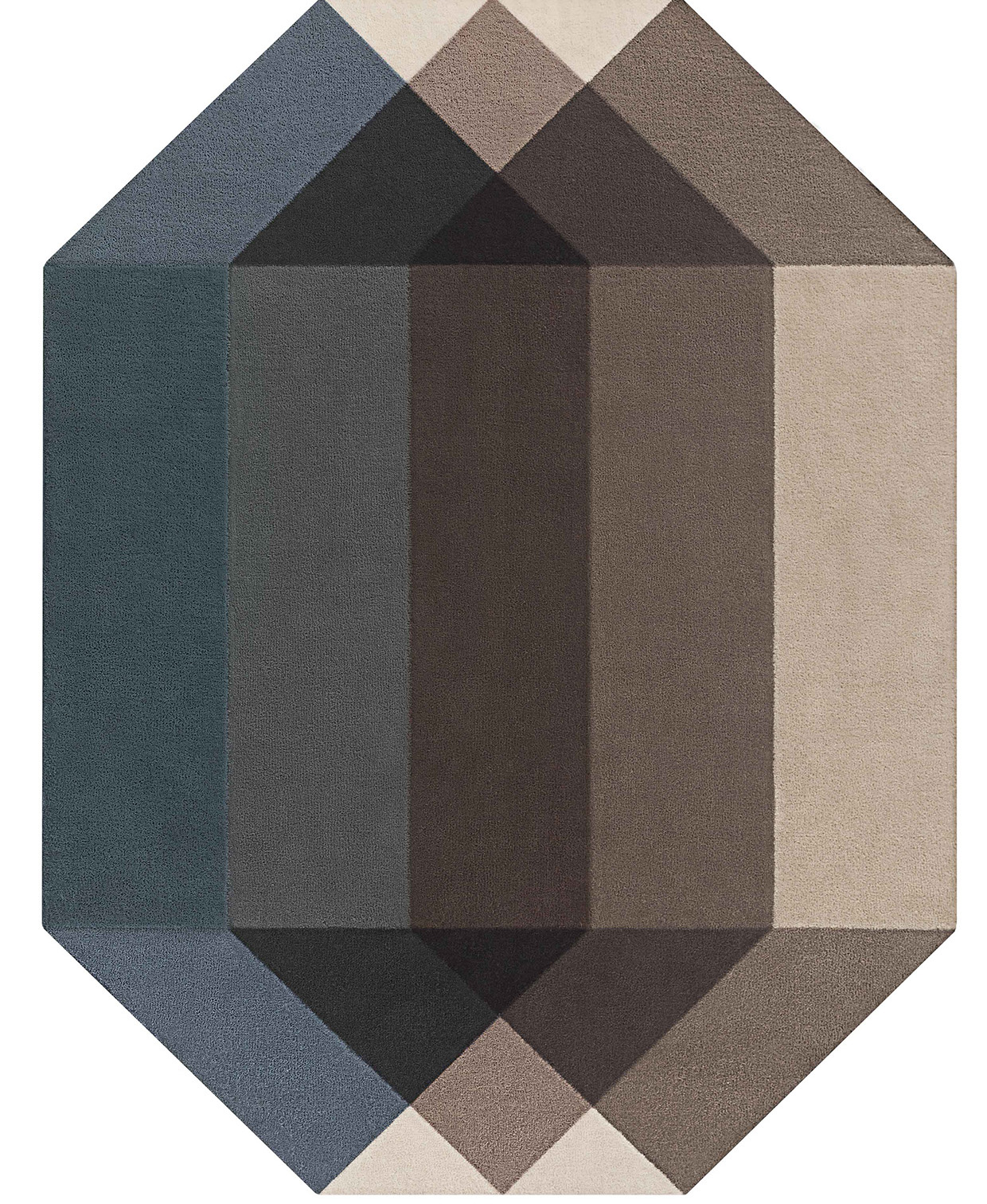 Gandia Blasco Diamond Rug Blue Brown Product Image