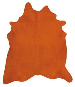 Pergamino Orange Cow Hide Rug 2 Product Image