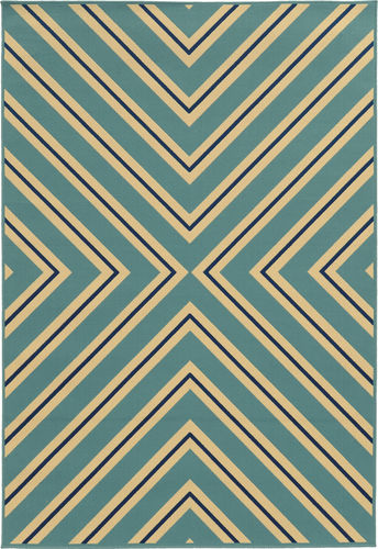 Modern Loom Riviera 7310_4589J Blue Outdoor Rug Product Image