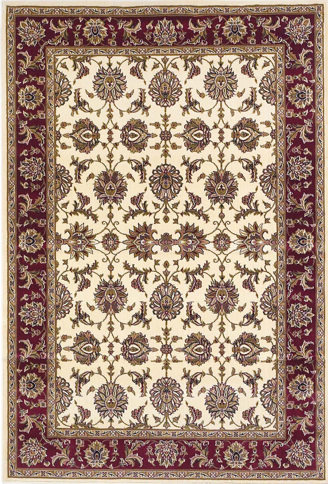 Cambridge 7312 Ivory/Red Kashan Area Rug Product Image