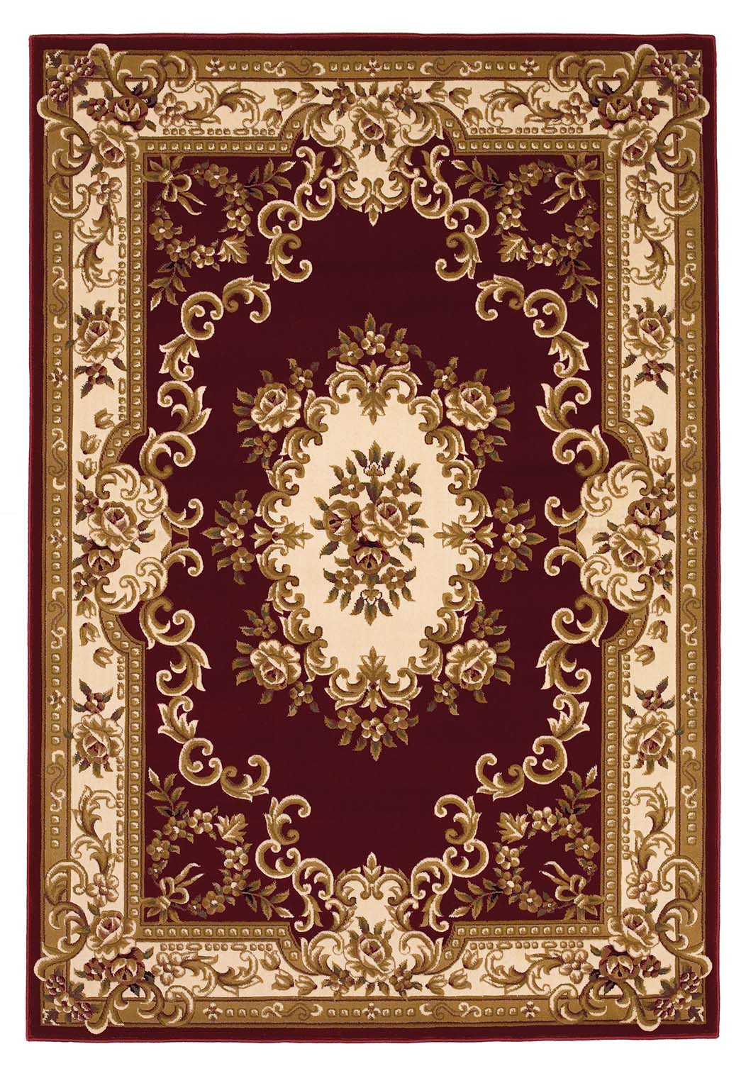 Corinthian 5308 Red/Ivory Aubusson Area Rug Product Image