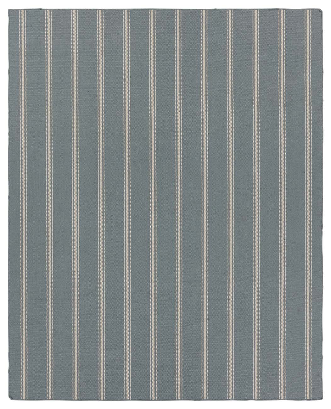 Barclay Butera by Jaipur Living Memento Handmade Indoor/Outdoor Striped Slate/ Ivory Runner Rug  Product Image