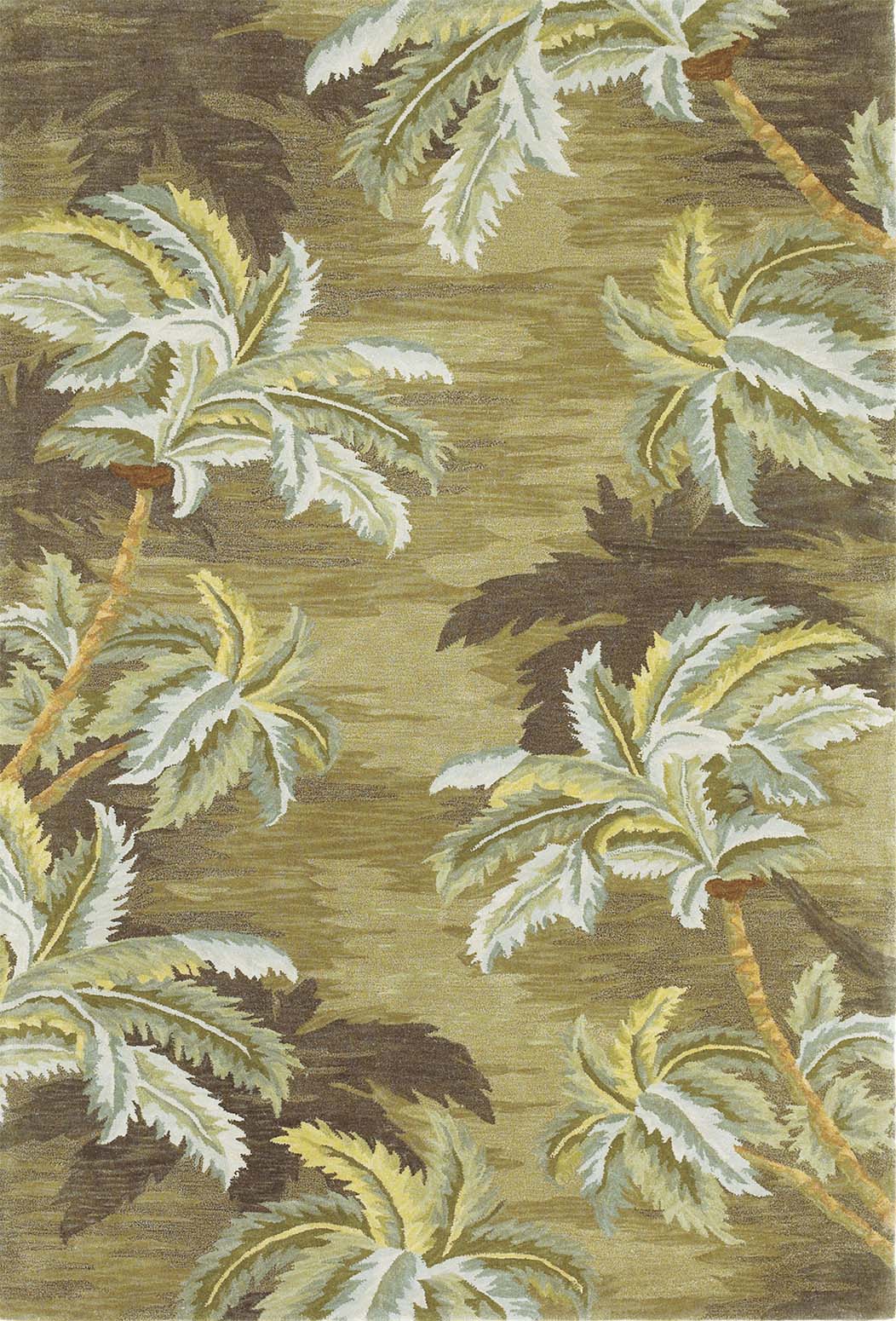 Sparta 3102 Moss Palm Trees Area Rug Product Image