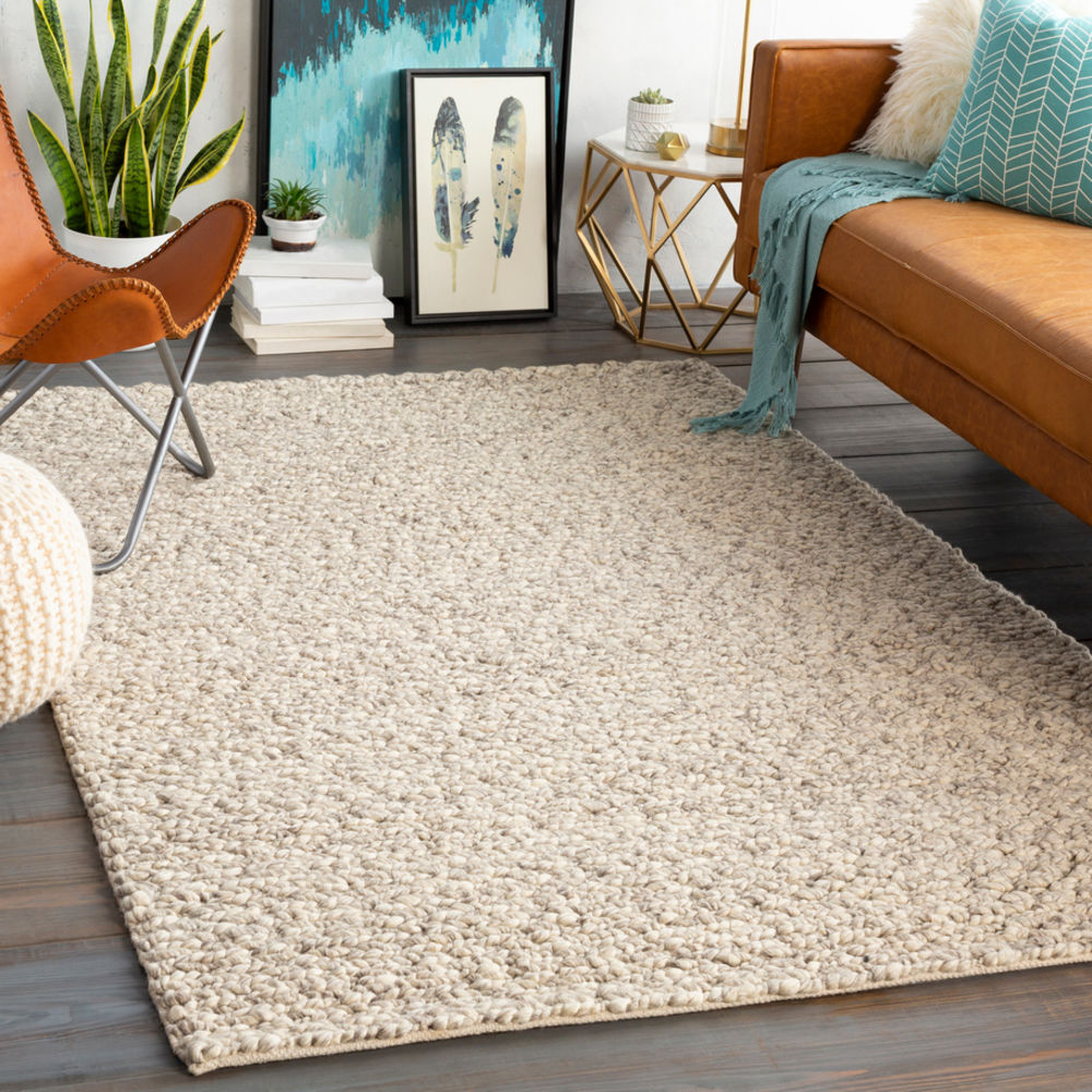 Surya Kapara KPA-1001 Cream Solid Colored Wool Rug from the Solid Rugs ...